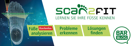 scan2fit Fuß Analyse durch 3D-Scanner