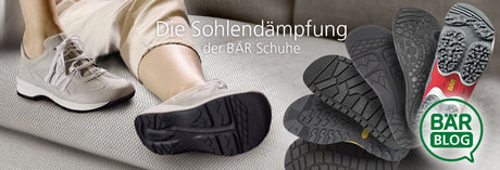 Die Dämpfung der Schuhsohlen